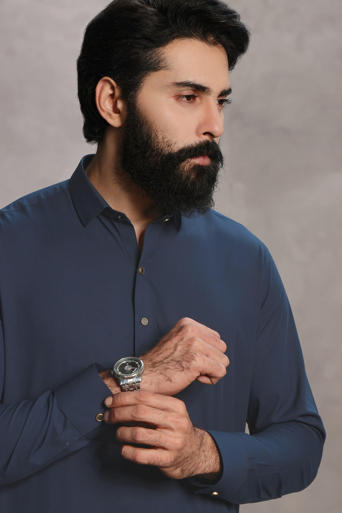 Premium Blue Shalwar Kameez - Ainsunnah