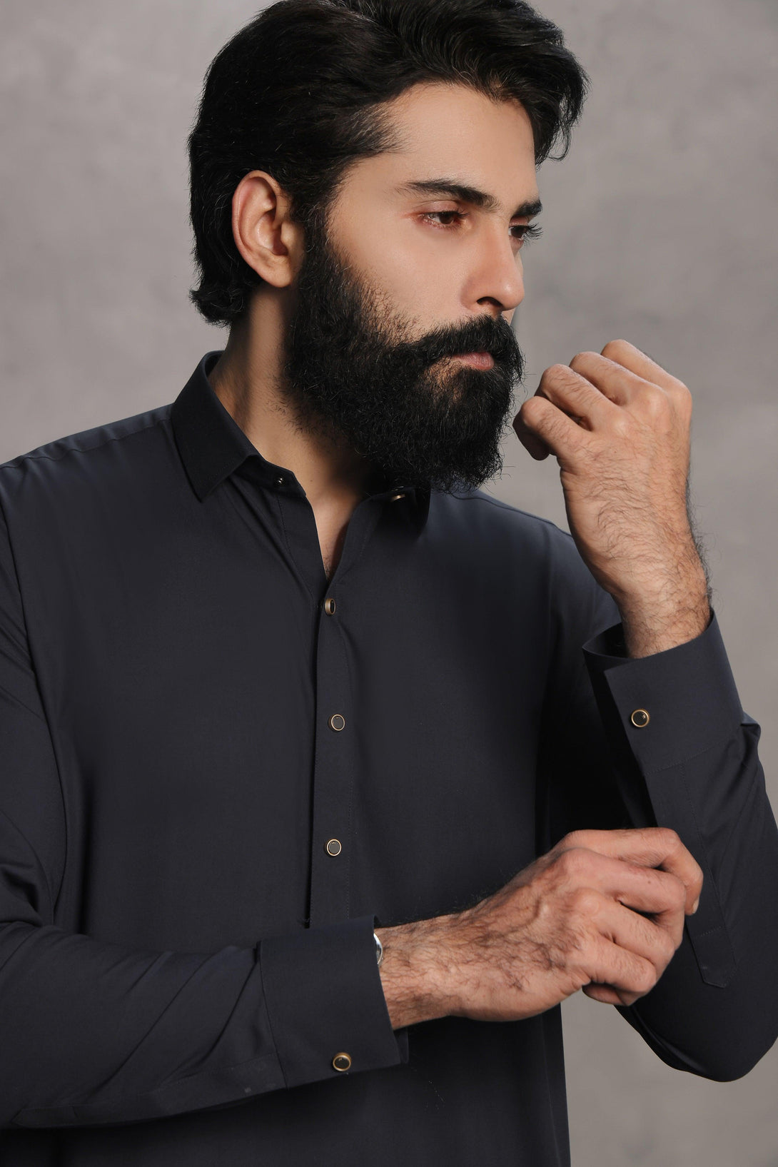 Premium Charcoal Shalwar Kameez - Ainsunnah