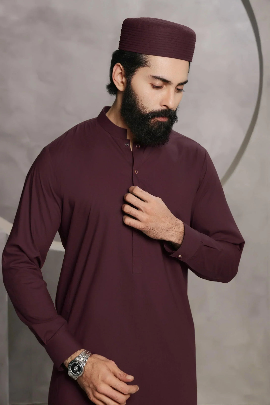 Quilted Islamic Cap (Kufi, Topi)