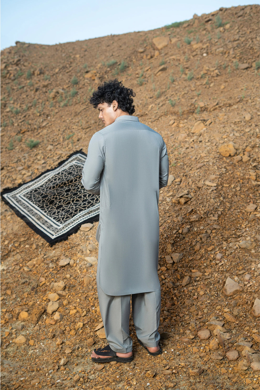 Premium Gray Shalwar Kameez for Men  |  Ainsunnah