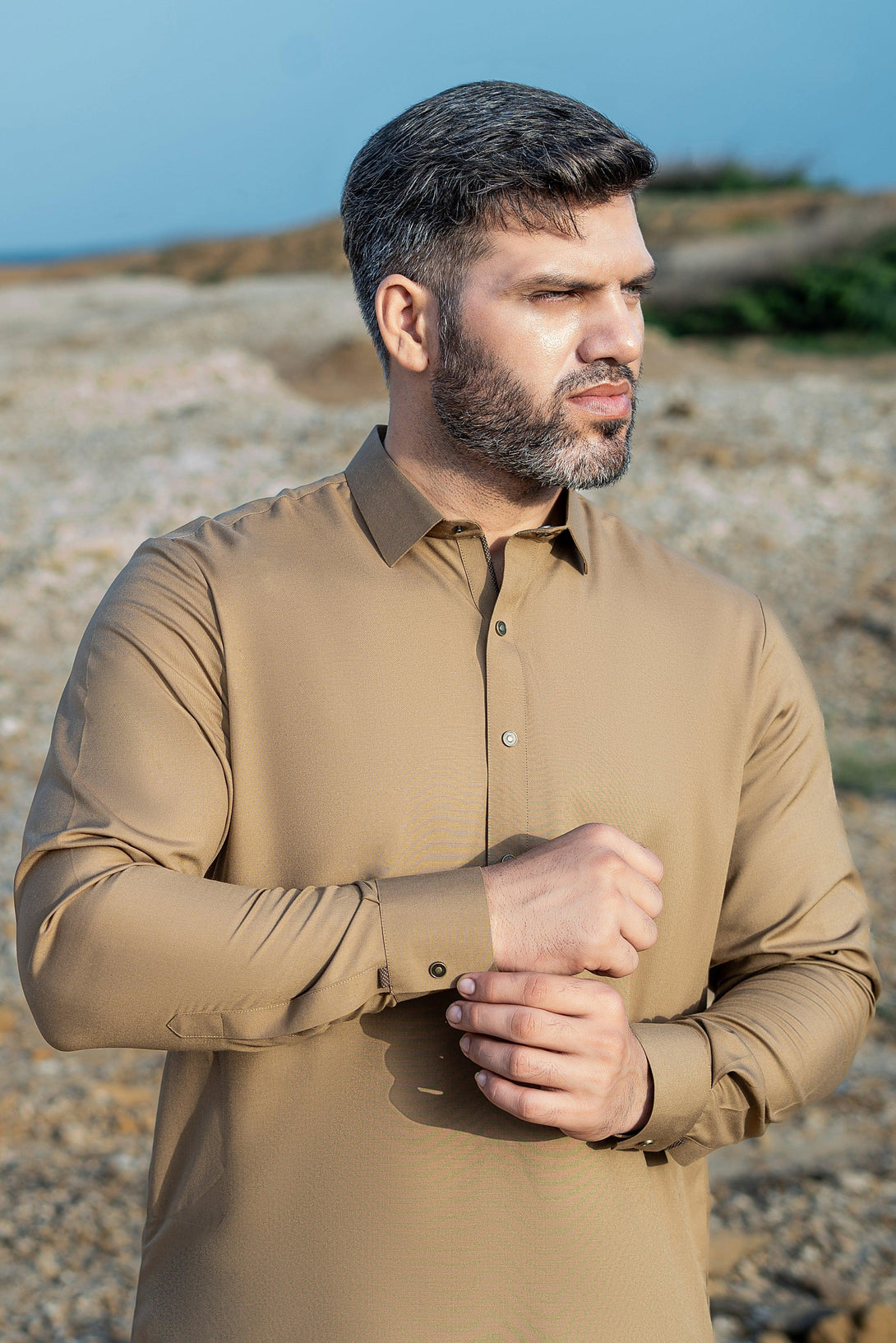 Premium Coffee Shalwar Kameez for Men  |  Ainsunnah