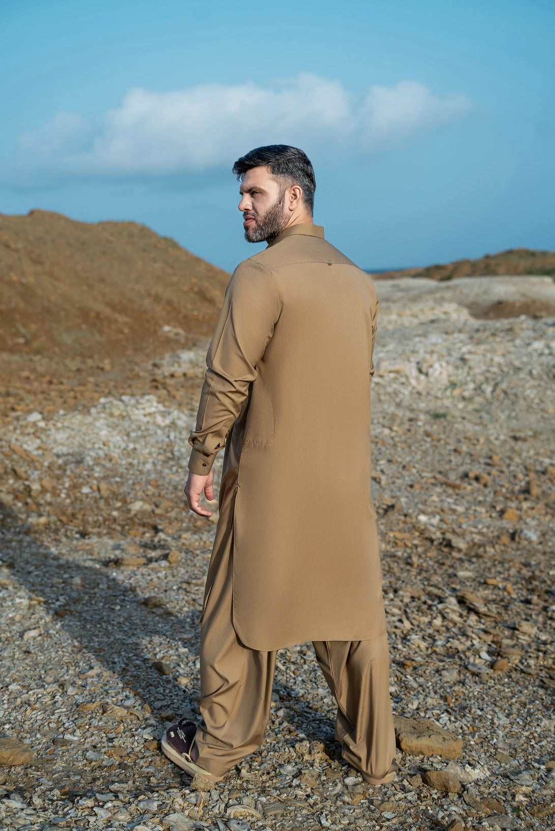 Premium Coffee Shalwar Kameez for Men  |  Ainsunnah