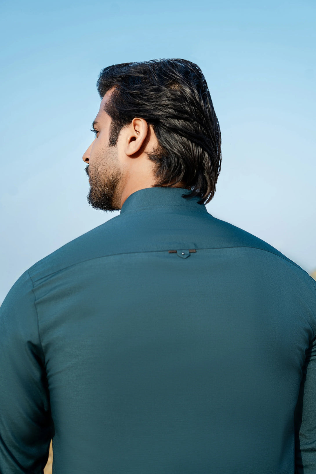 Premium Dark Emerald Green Shalwar Kameez for Men  |  Ainsunnah