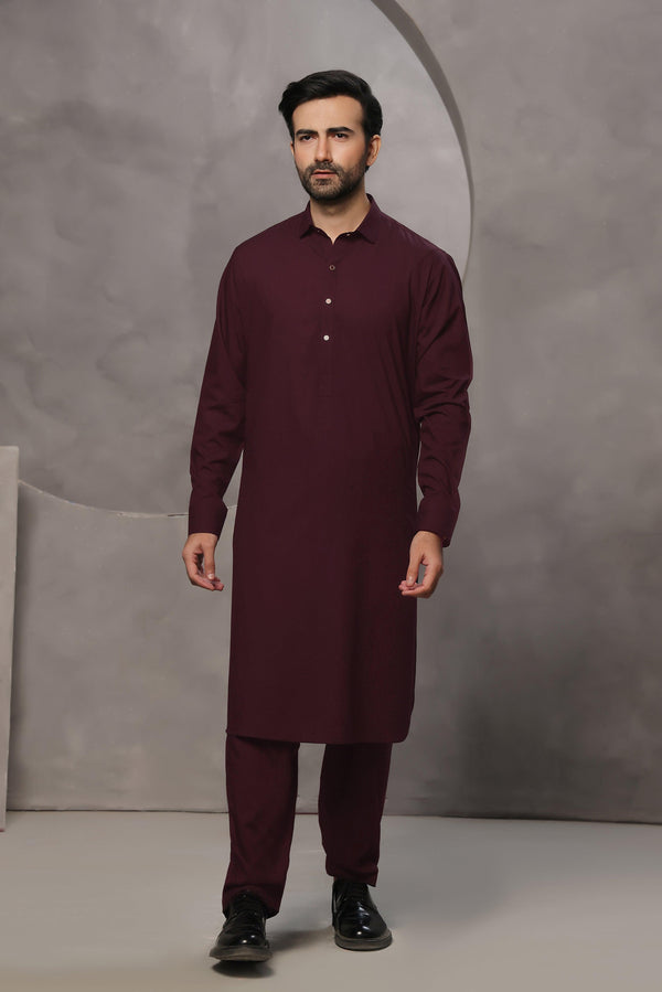 Premium Maroon Shalwar Kameez - Ainsunnah